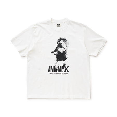 [RATS]ANIMAL X TEE/WHITE
