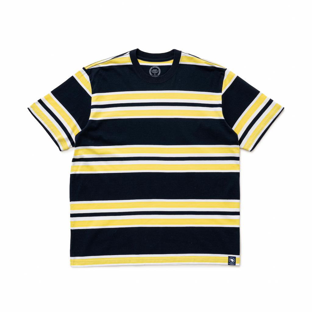 RATS]BORDER TEE/NAVY/YELLOW – R&Co.