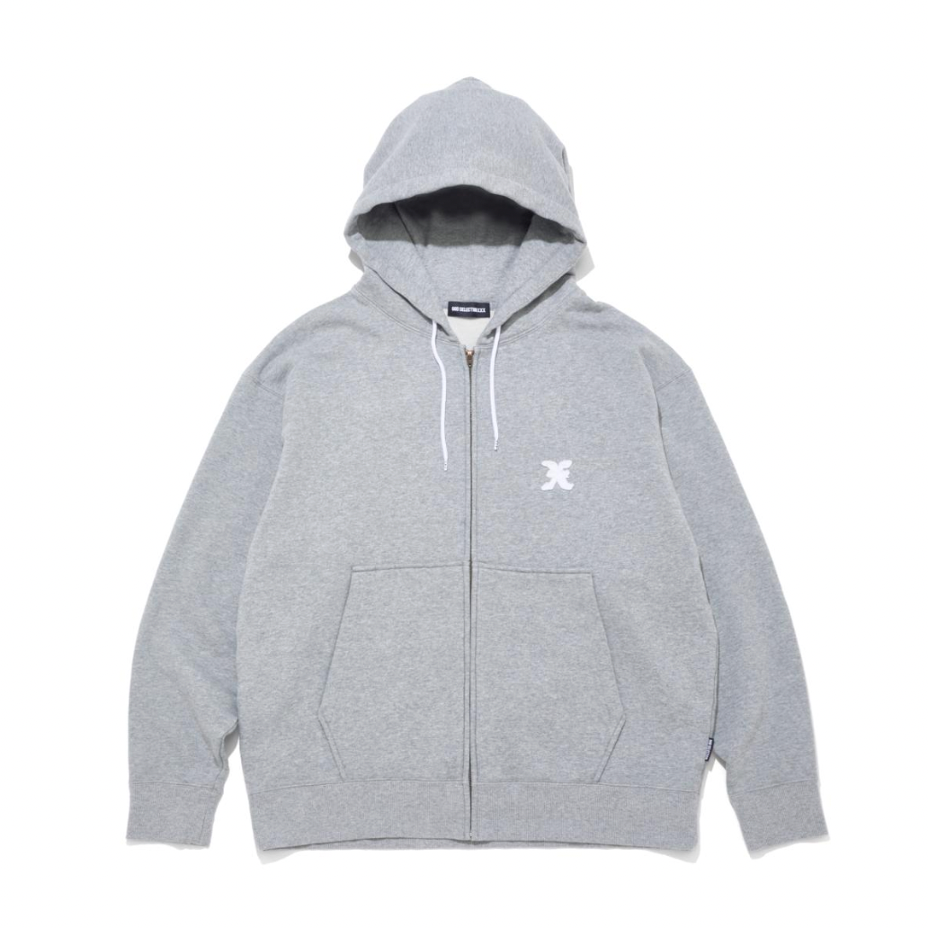 GOD SELECTION XXX]ZIP HOODIE/GRAY(GX-S26-CS-01) – R&Co.
