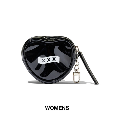 [GOD SELECTION XXX]HEART POUCH/BLACK(GXL-S26-GD-01)