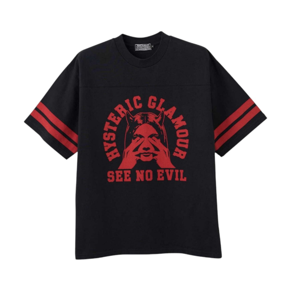 [HYSTERIC GLAMOUR]SEE NO EVIL Tシャツ/BLACK(02261CT20)