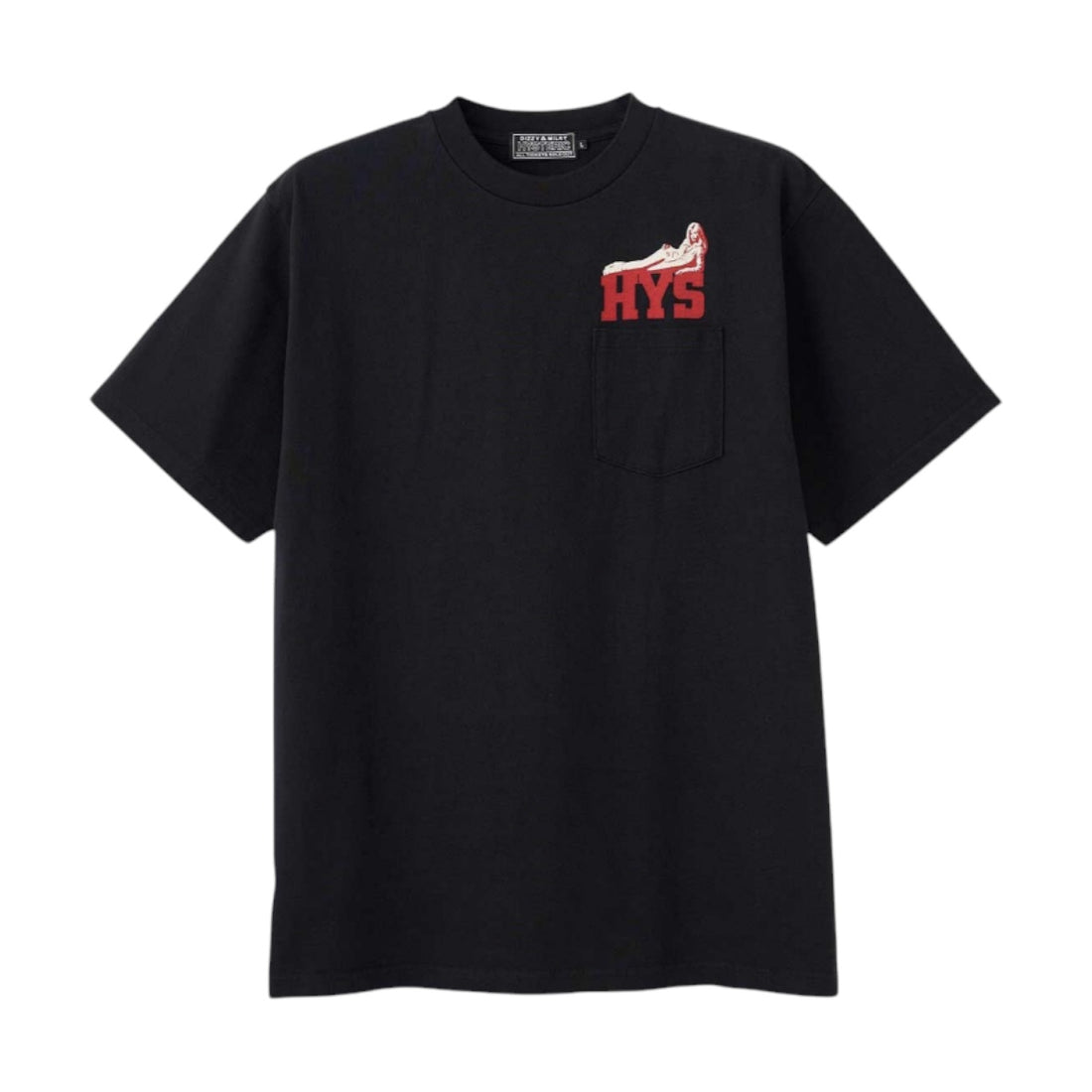 [HYSTERIC GLAMOUR]I WANT MORE HYS Tシャツ/BLACK(02261CT21)