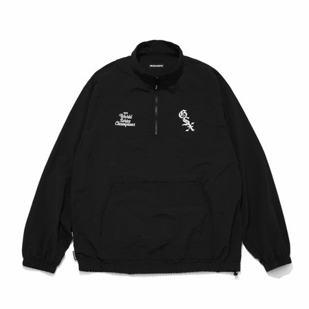 [GOD SELECTION XXX]GSX Logo Half-Zip Pullover Track Jacket/BLACK(GX-S26-JK-01)