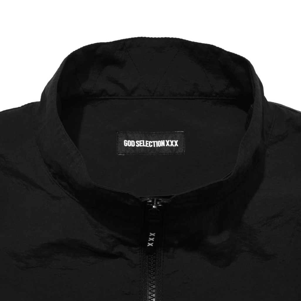 [GOD SELECTION XXX]GSX Logo Half-Zip Pullover Track Jacket/BLACK(GX-S26-JK-01)