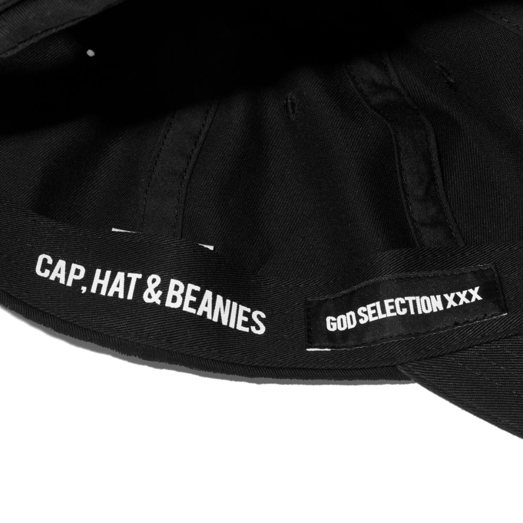 [GOD SELECTION XXX]Box Logo Polo Cap(CAP,HAT&BEANIES)/BLACK(GX-S26-HT-01)