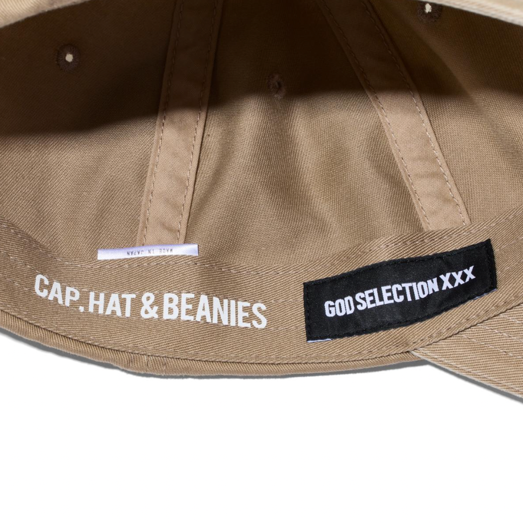 [GOD SELECTION XXX]Box Logo Polo Cap(CAP,HAT&BEANIES)/BEIGE(GX-S26-HT-01)