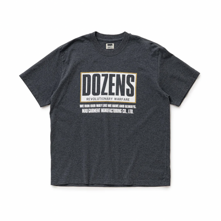[RATS]DOZENS TEE/CHARCOAL