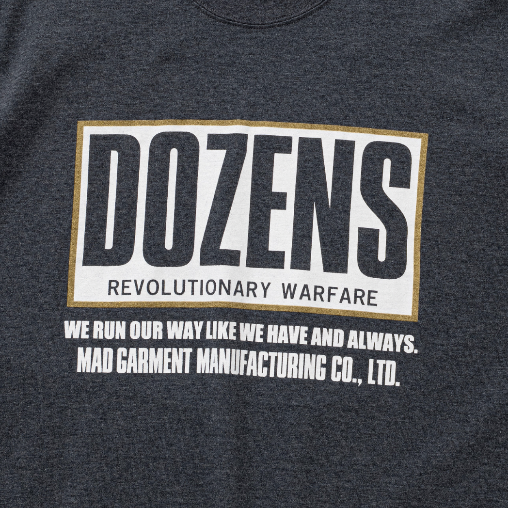 [RATS]DOZENS TEE/CHARCOAL