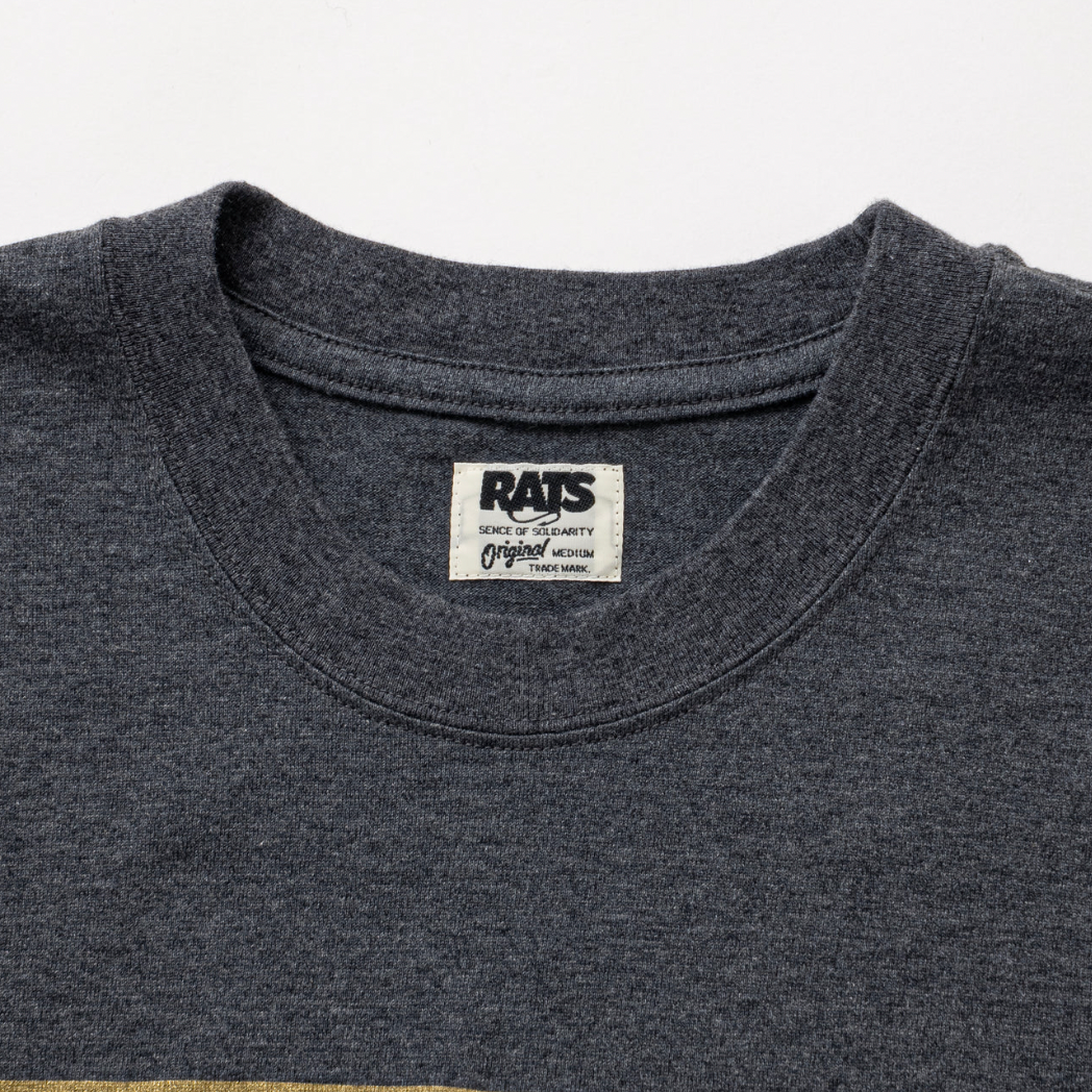 [RATS]DOZENS TEE/CHARCOAL