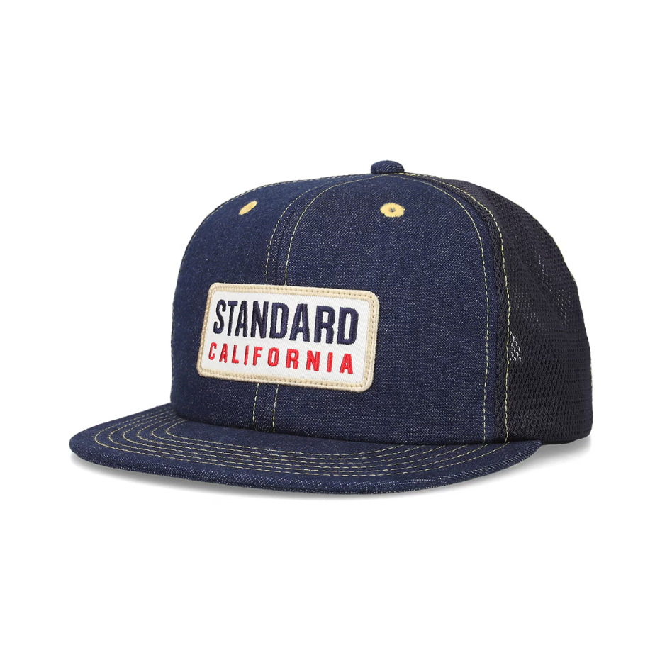 [STANDARD CALIFORNIA]SD Box Logo Patch Denim Mesh Cap/Indigo(OTCOV090)