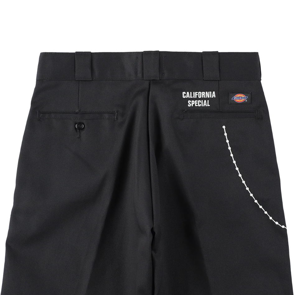 [STANDARD CALIFORNIA]CALIFOLKS Dickies Pants Embroidery Chain/BLACK(BTKPG250)