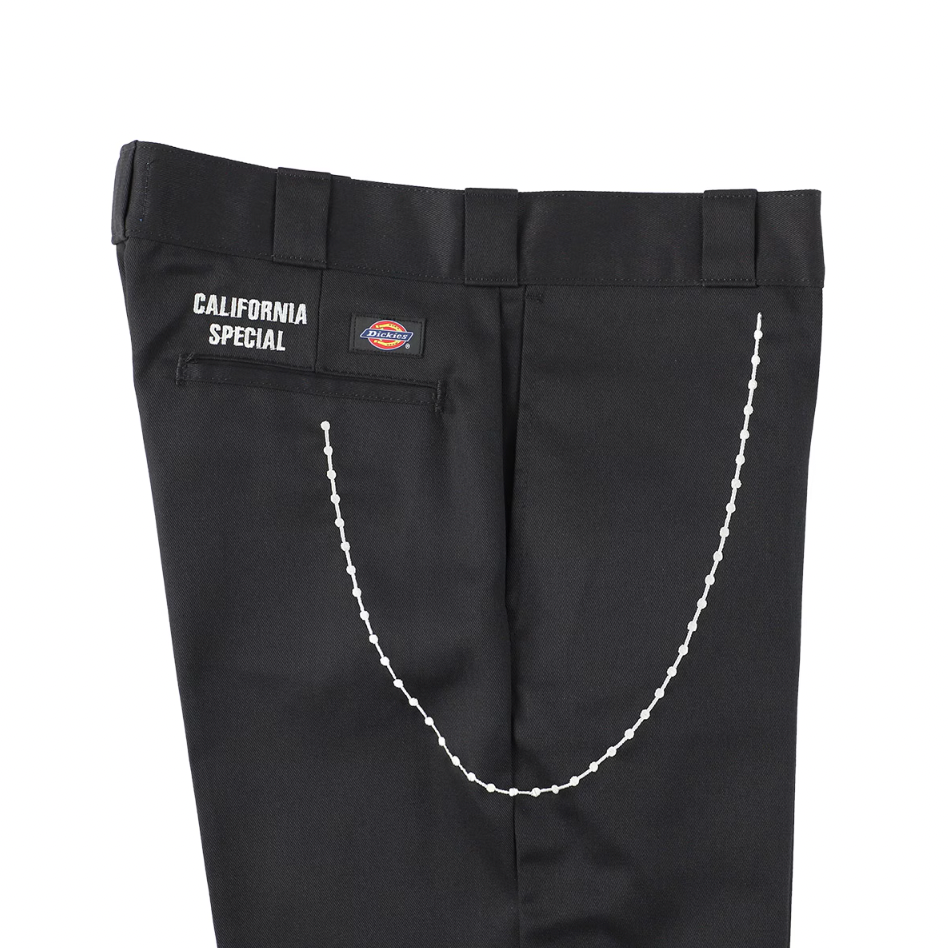 [STANDARD CALIFORNIA]CALIFOLKS Dickies Pants Embroidery Chain/BLACK(BTKPG250)