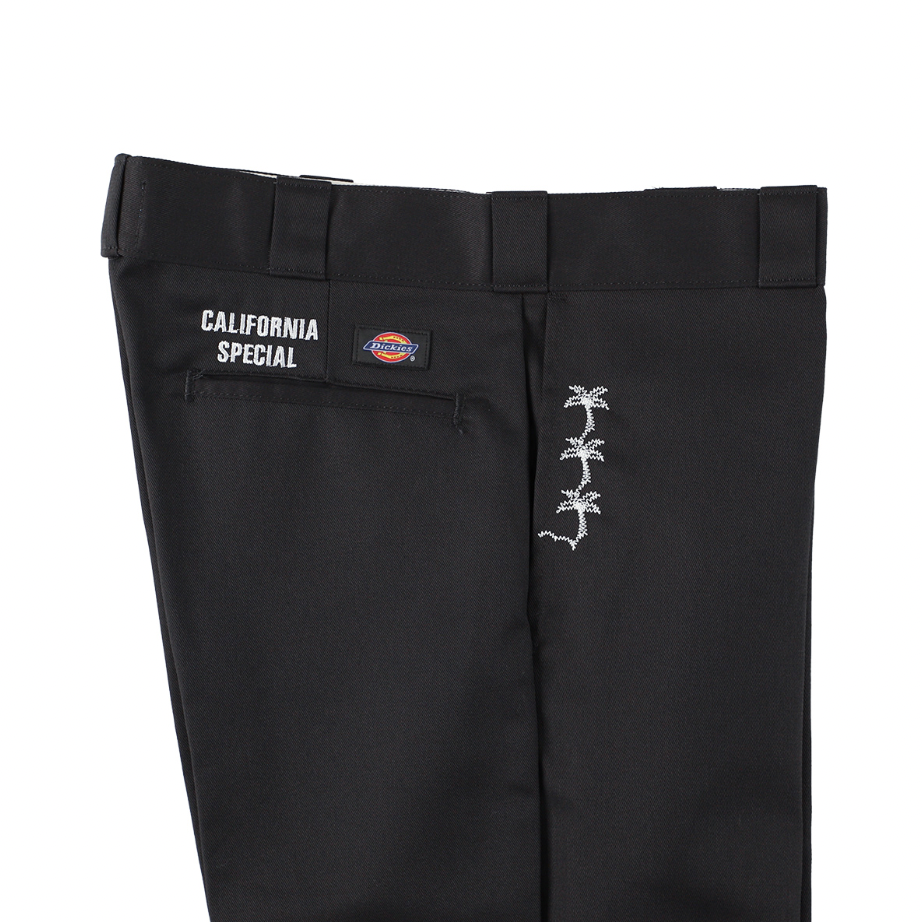 [STANDARD CALIFORNIA]CALIFOLKS Dickies Pants Embroidery Palm Tree/BLACK(BTKPH250)