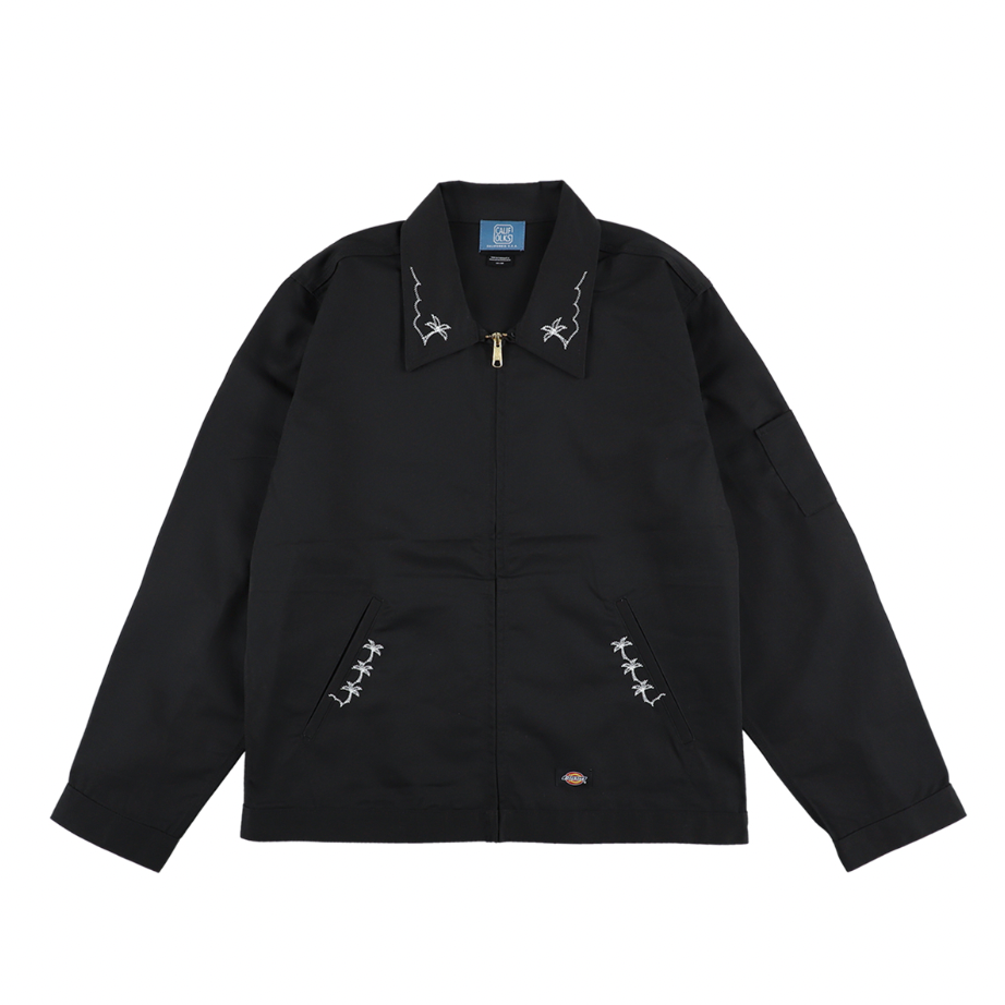 [STANDARD CALIFORNIA]CALIFOLKS Dickies Jacket Embroidery Palm Tree/Black(OUNLI300)
