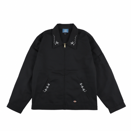 [STANDARD CALIFORNIA]CALIFOLKS Dickies Jacket Embroidery Palm Tree/Black(OUNLI300)