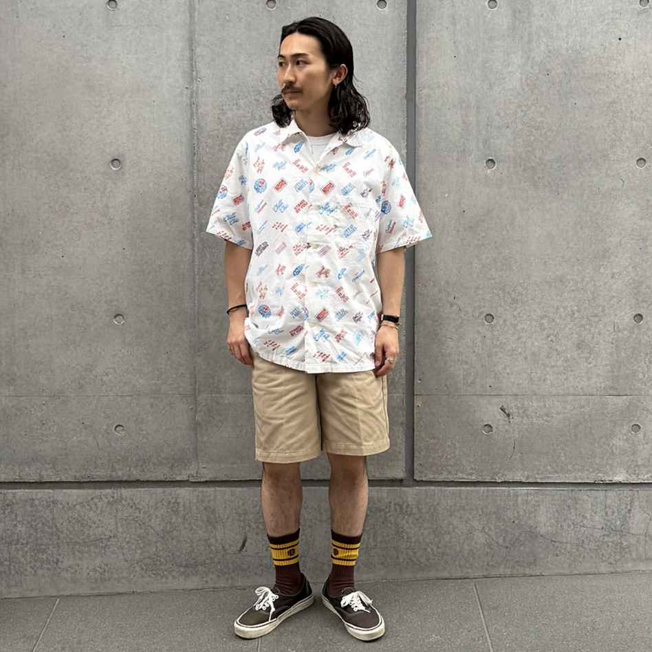 [STANDARD CALIFORNIA]SD Foot Print Shirt/White(SHOSA240)