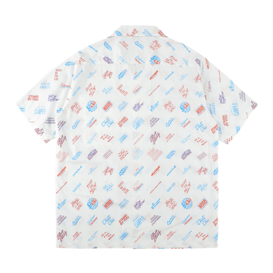 [STANDARD CALIFORNIA]SD Foot Print Shirt/White(SHOSA240)