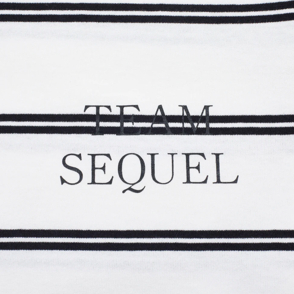 [SEQUEL]BORDER T-SHIRT/WHITExBLACK(SQ-26SS-CS-03)