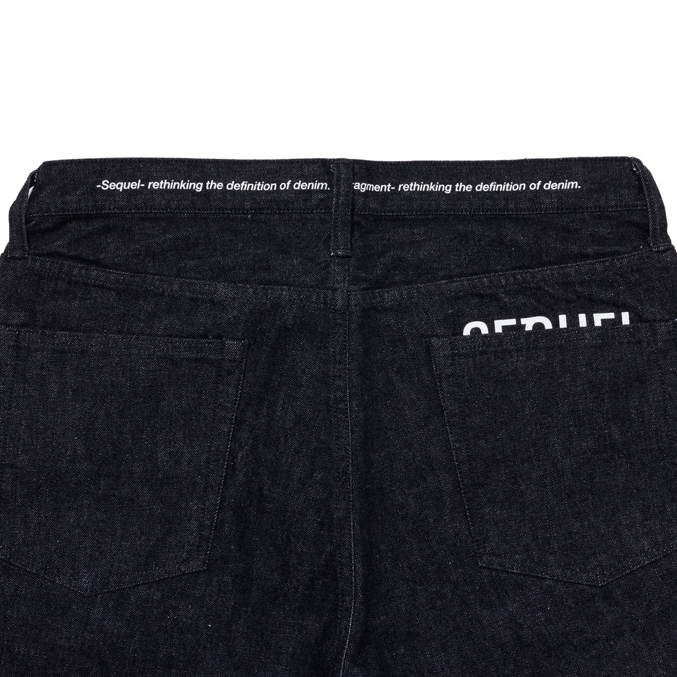 [SEQUEL]FRAGMENT x SEQUEL  ONE WASHED DENIM PANTS/BLACK(SQ-26SS-PT-04)