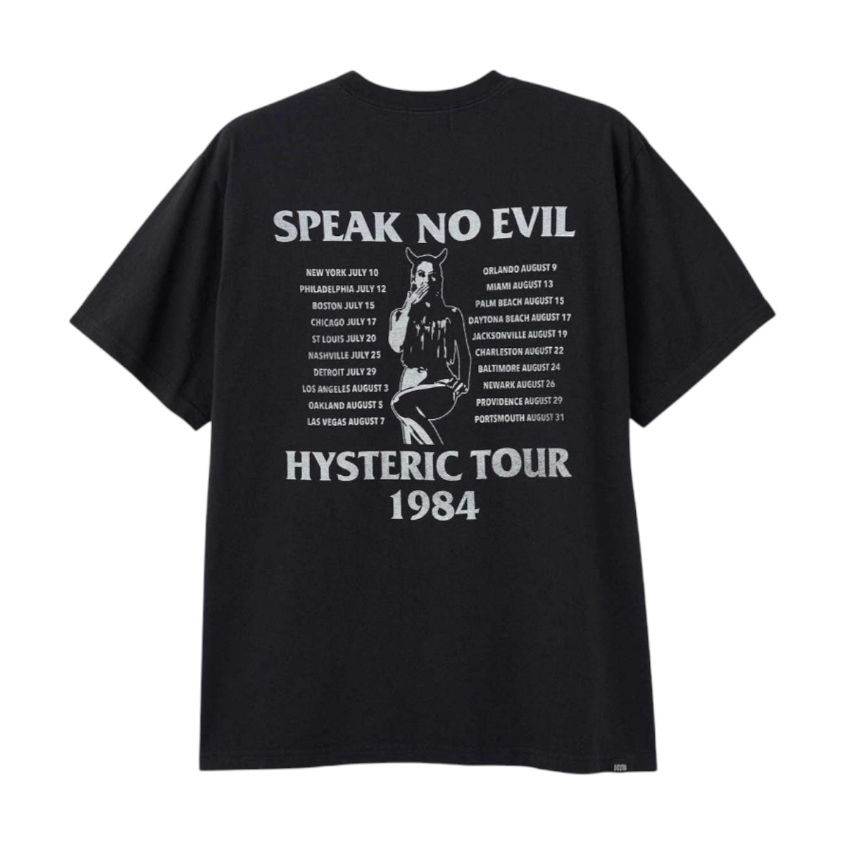 HYSTERIC GLAMOUR]HG/HG TOUR 1984 Tシャツ/BLACK(02261CT43) – R&Co.