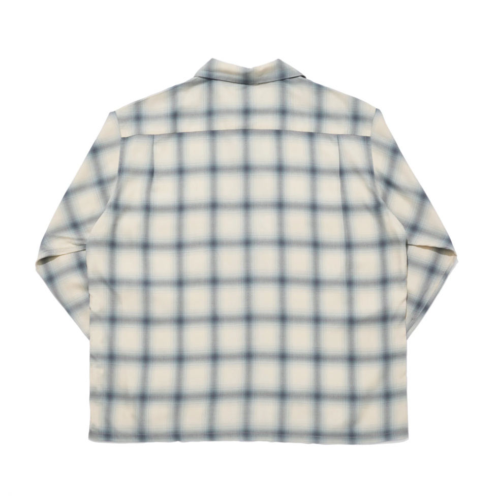 [SEQUEL]OMBRE CHECK LONG SLEEVE SHIRT/BEIGE(SQ-26SS-SH-02)