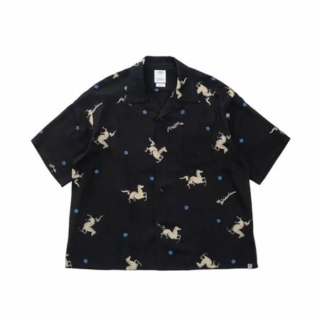 [visvim]CROSBY SHIRT S/S/BLACK(0126105011005)