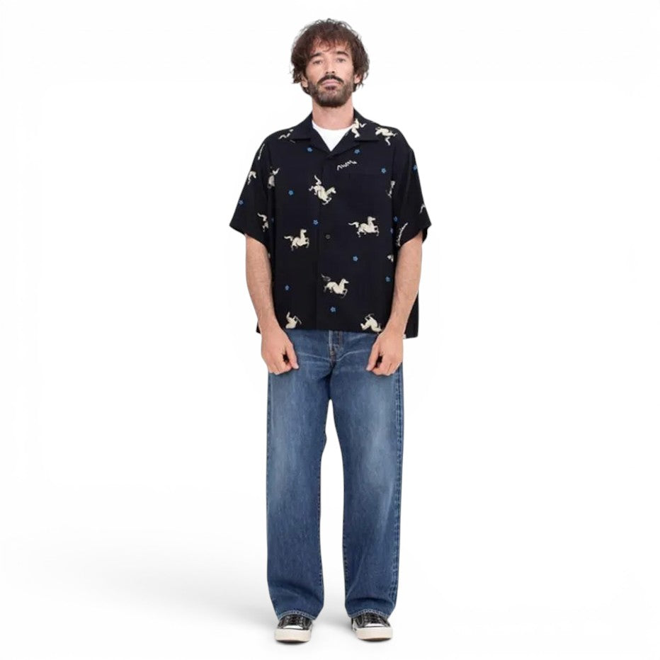 visvim]CROSBY SHIRT S/S/BLACK(0126105011005) – R&Co.