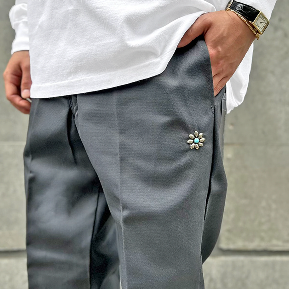 [STANDARD CALIFORNIA]HTC Dickies Pants 874 #Flower Turquoise(BTZAB320)