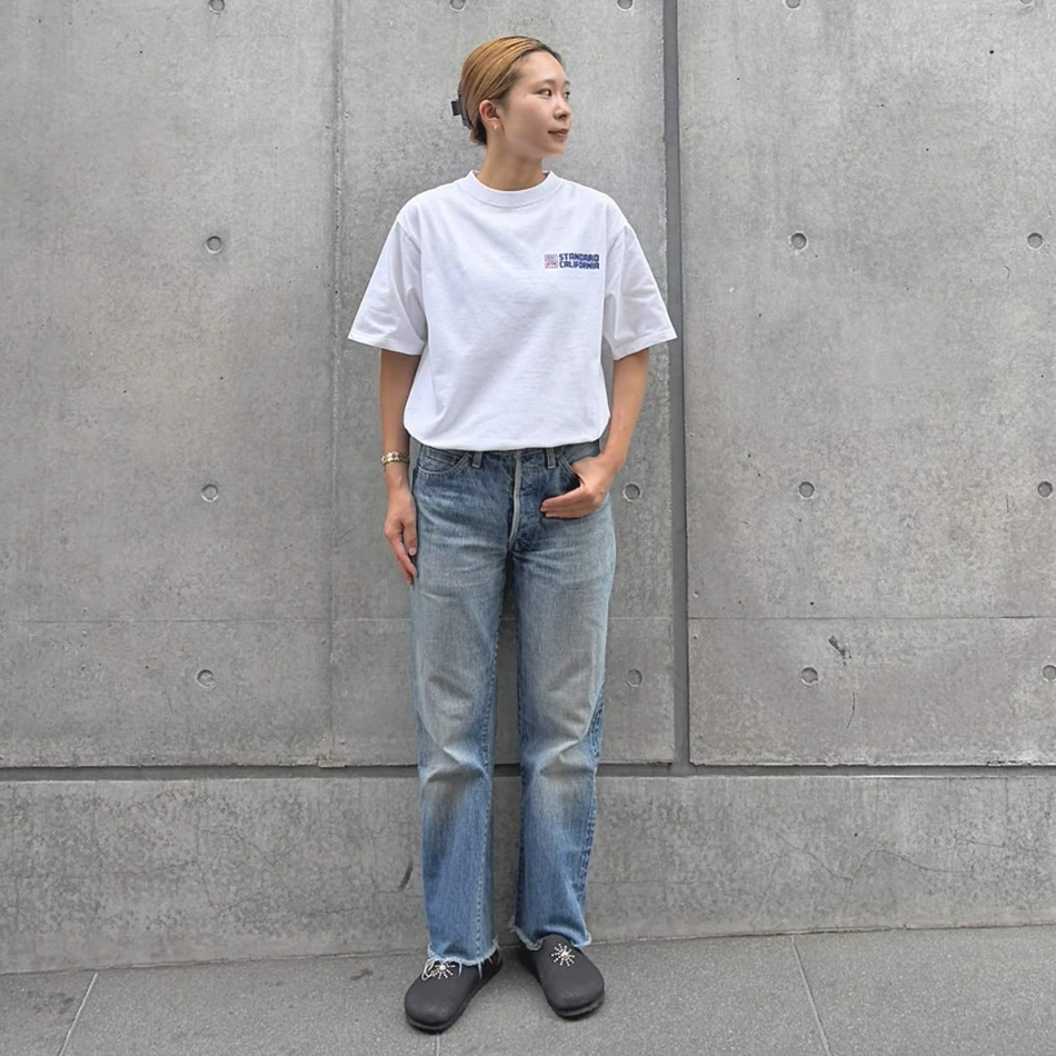 [STANDARD CALIFORNIA]SD Heavyweight Jeff Logo T (TSOAK100)
