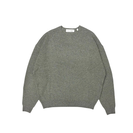 [ESSENTIALS]SIGNATURE WAFFLE 90'S CREWNECK SWEATER (192SP26613)