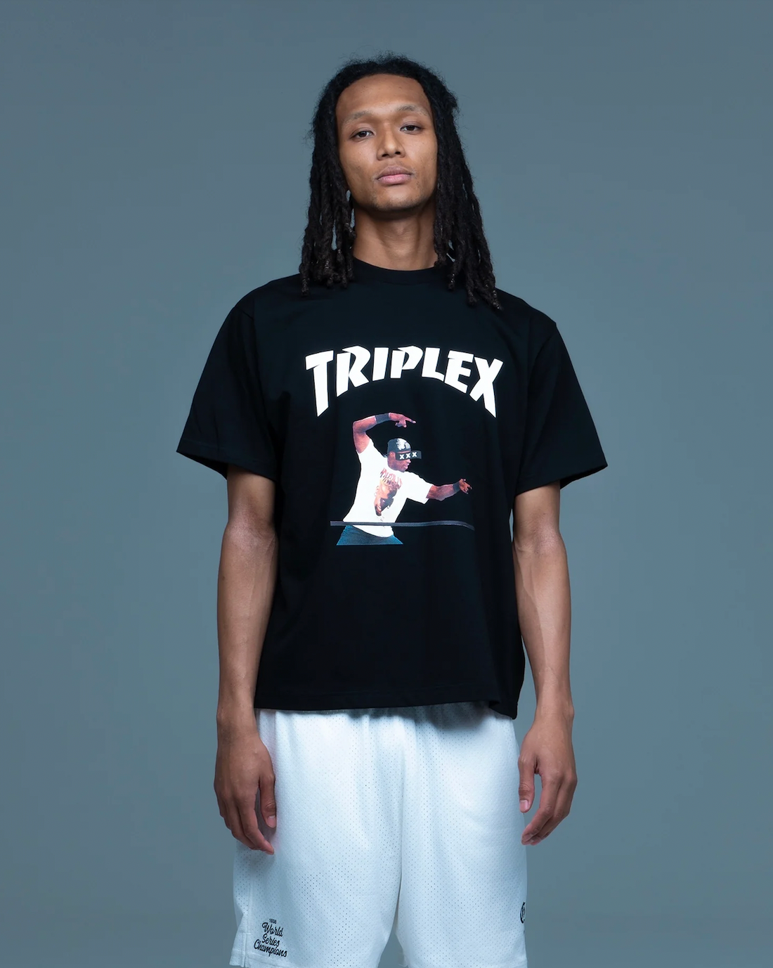 [GOD SELECTION XXX]TRIPLEX Arch Logo Player Photo Tee (GX-S26-ST-18)