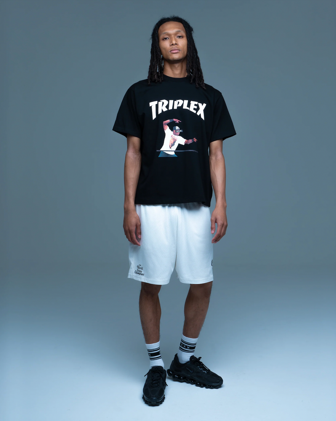 [GOD SELECTION XXX]TRIPLEX Arch Logo Player Photo Tee (GX-S26-ST-18)