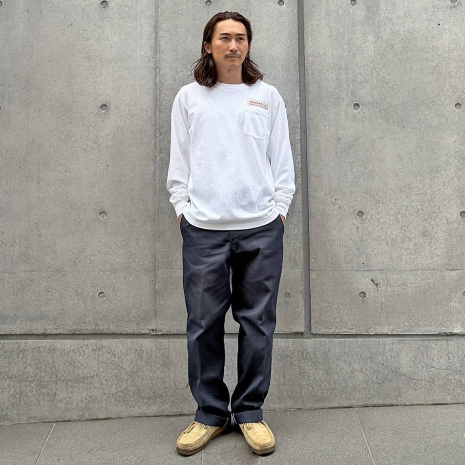 [STANDARD CALIFORNIA]SD US Cotton Pocket Logo Long Sleeve T(TSOLG120)