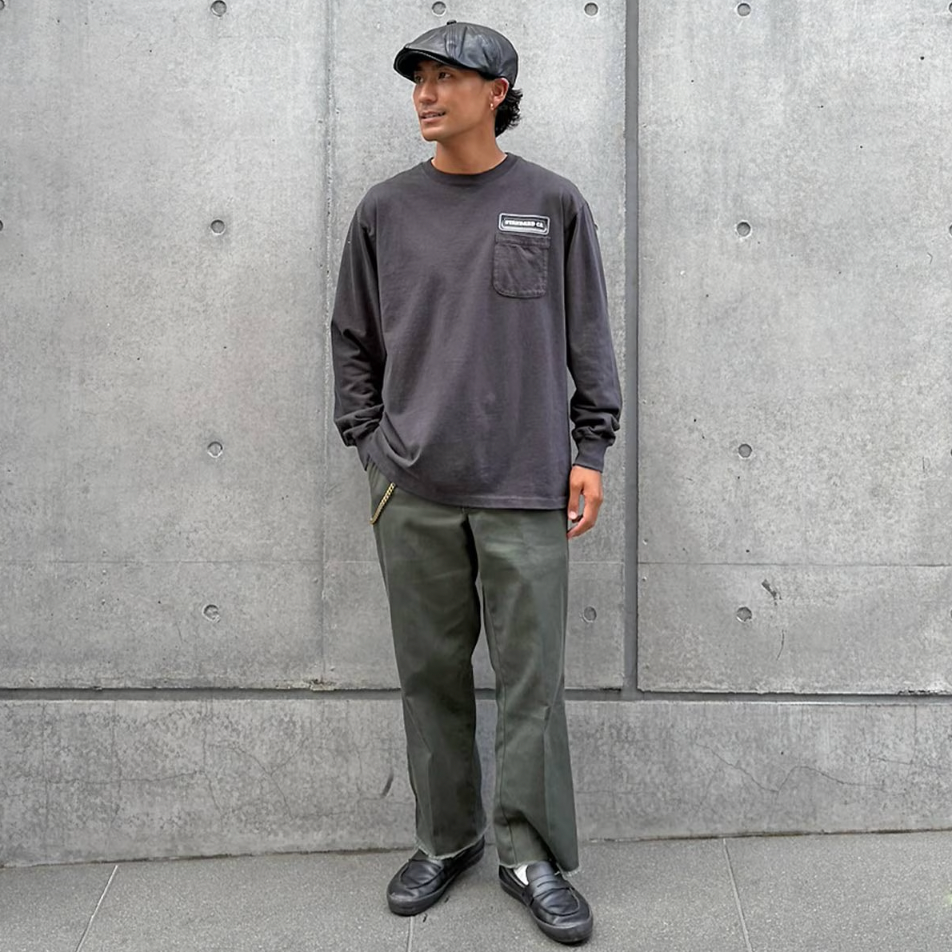 [STANDARD CALIFORNIA]SD US Cotton Pocket Logo Long Sleeve T(TSOLG120)