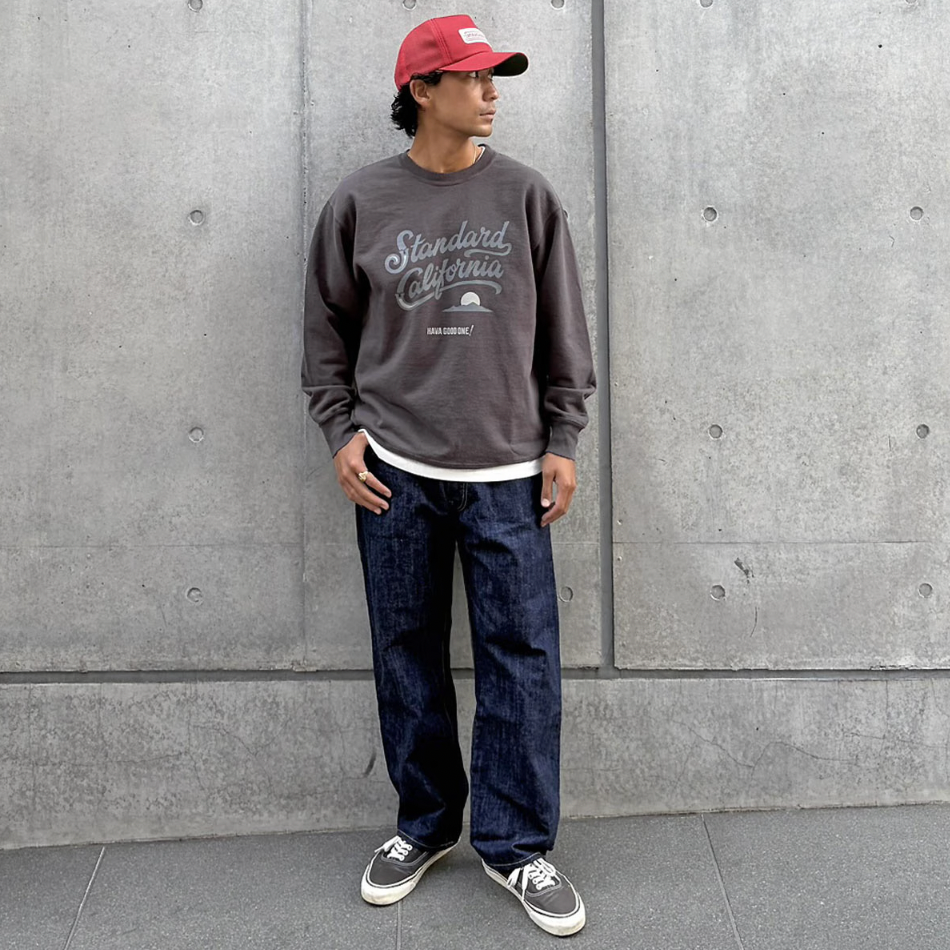 [STANDARD CALIFORNIA]SD US Cotton Modern Twist Signs Logo2 Sweat(SWOCG200)