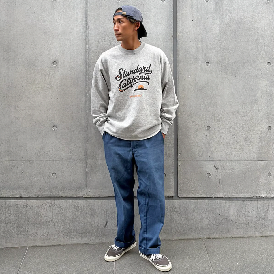 [STANDARD CALIFORNIA]SD US Cotton Modern Twist Signs Logo2 Sweat(SWOCG200)