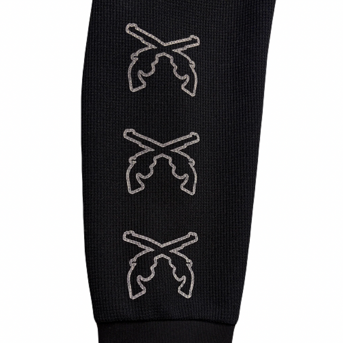 [GOD SELECTION XXX]TRIPLE GUNS EMBLEM LAYERED T-SHIRT (GX-S26-RCS-02)