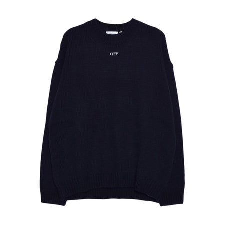 [Off-White]ARROW MAXI EMB KNIT CREWNECK(OMHF-RTW0245)
