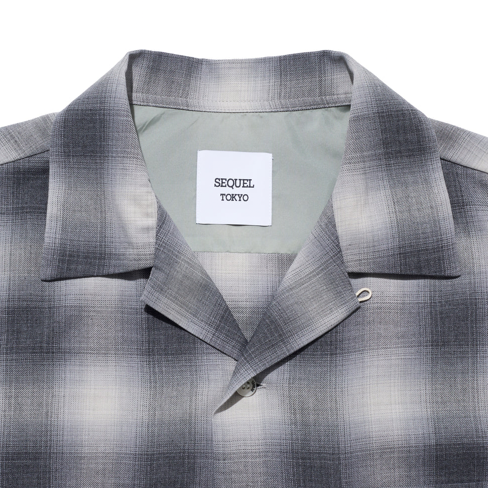[SEQUEL]OPEN COLLAR SHIRT(SQ-26AW-SH-01)