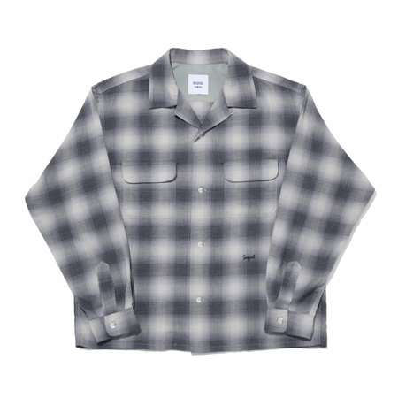 [SEQUEL]OPEN COLLAR SHIRT(SQ-26AW-SH-01)