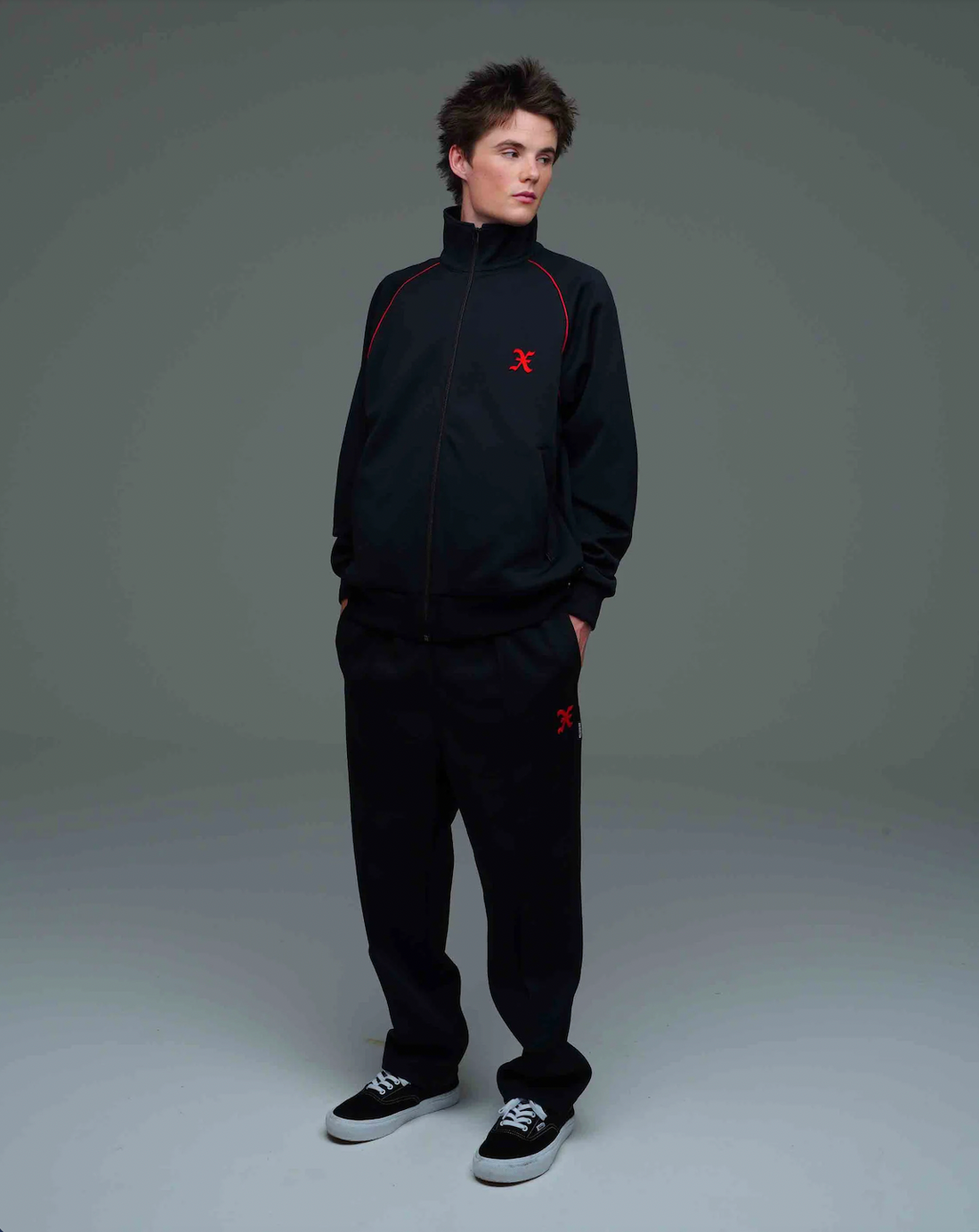 [GOD SELECTION XXX]Initial Logo Piping Track Jacket (GX-S26-CS-10)