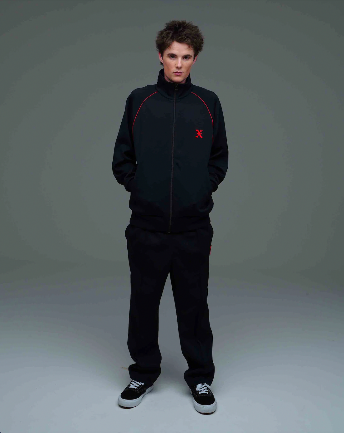 [GOD SELECTION XXX]Initial Logo Piping Track Jacket (GX-S26-CS-10)