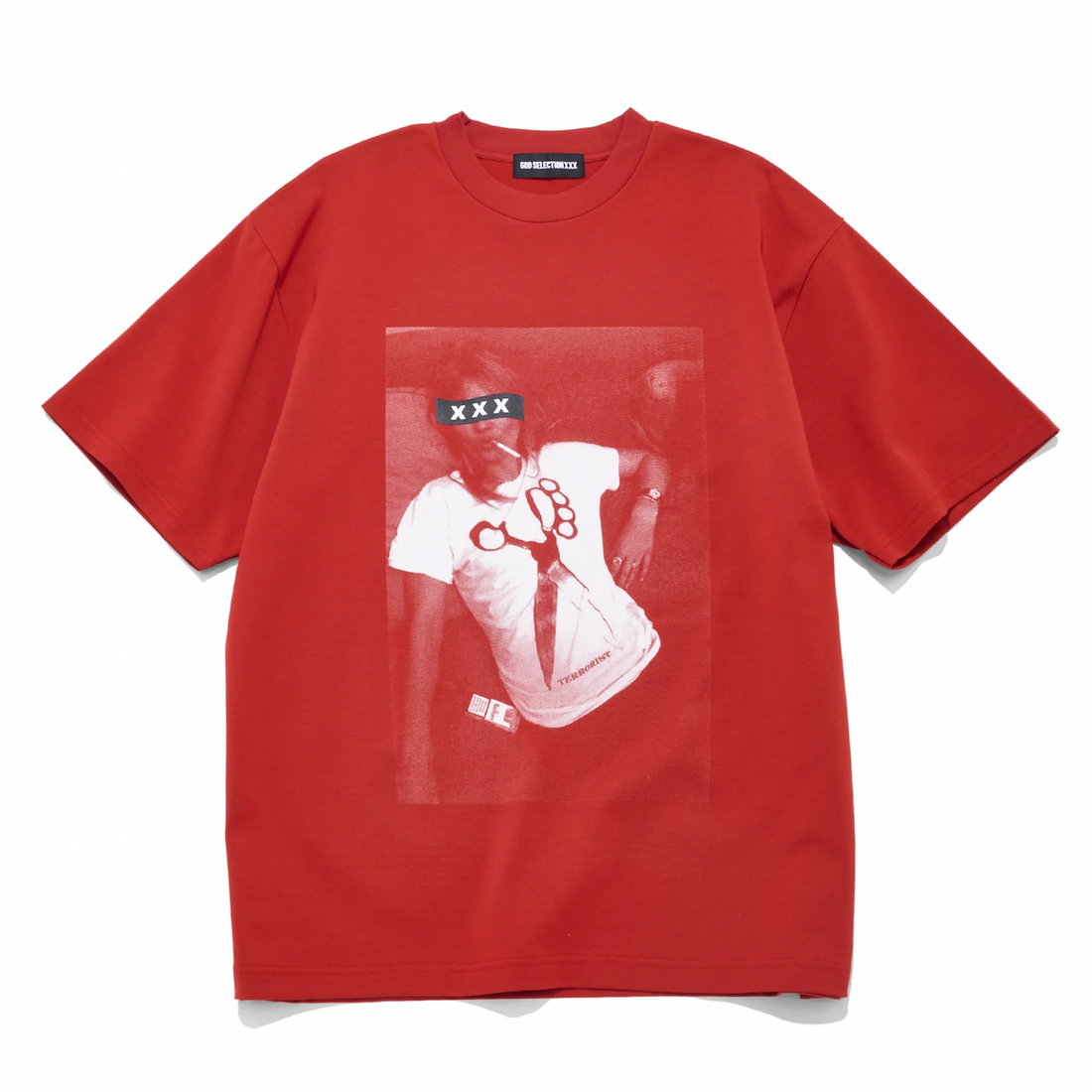 [GOD SELECTION XXX]Box Logo "Brass Knuckle Scissors" Photo Tee (GX-S26-ST-20)