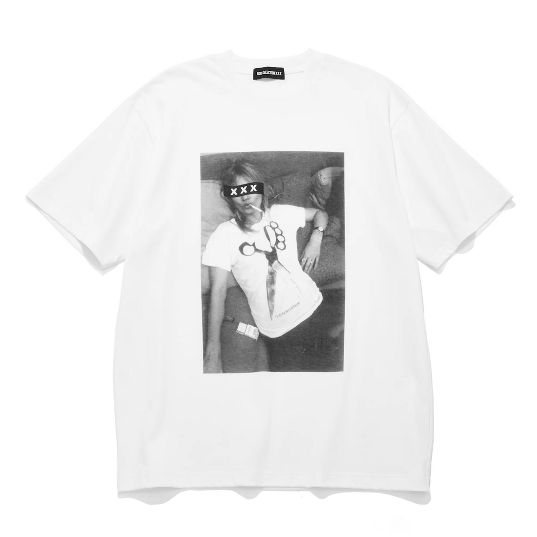 [GOD SELECTION XXX]Box Logo "Brass Knuckle Scissors" Photo Tee (GX-S26-ST-20)