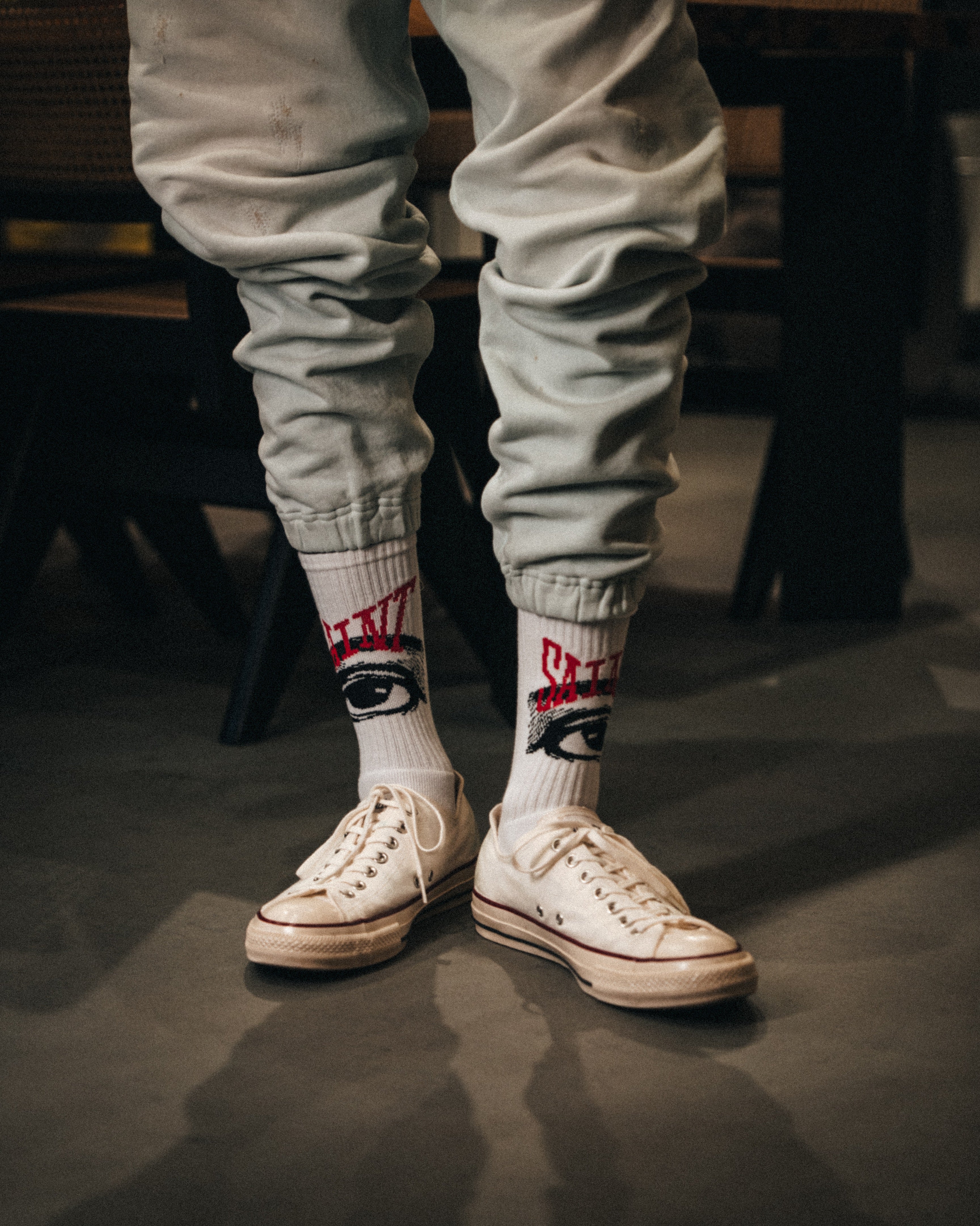SAINT Mxxxxxx]SOCKS/EYE/WHITE(SM-MK1-0000-107) – R&Co.