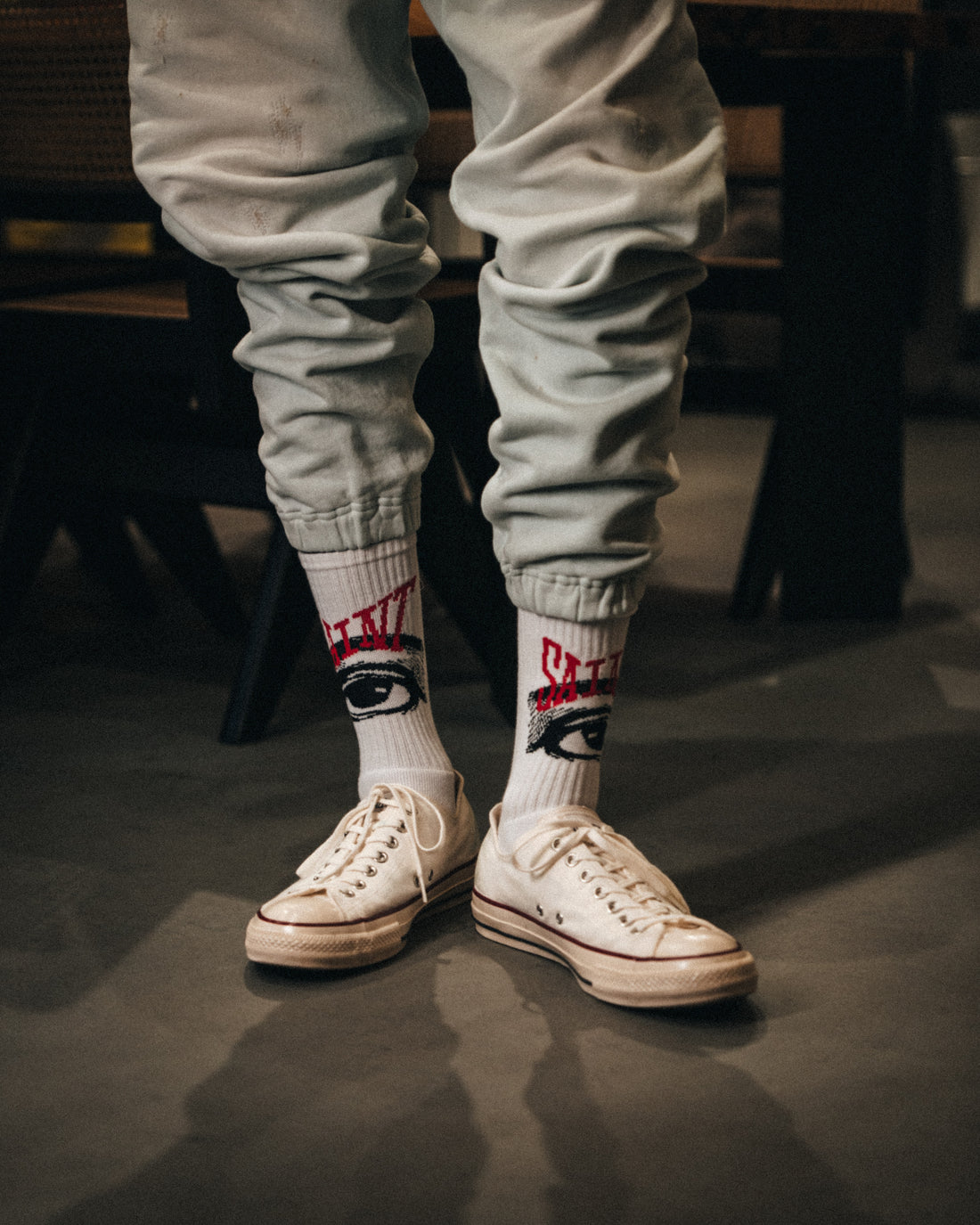 [SAINT Mxxxxxx]SOCKS/EYE/WHITE(SM-MK1-0000-107)