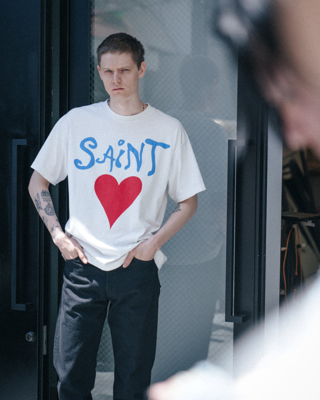 [SAINT Mxxxxxx]SS T-SHIRT/DEEP/WHITE(SM-MK1-0000-011)