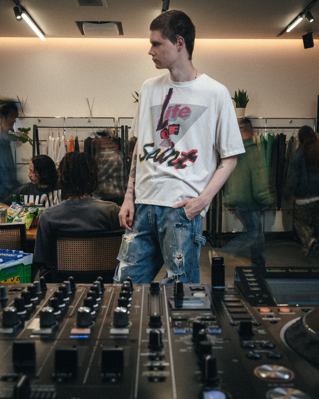 [SAINT Mxxxxxx]SS T-SHIRT/Life OF A Saint(SM-MK1-0000-017)