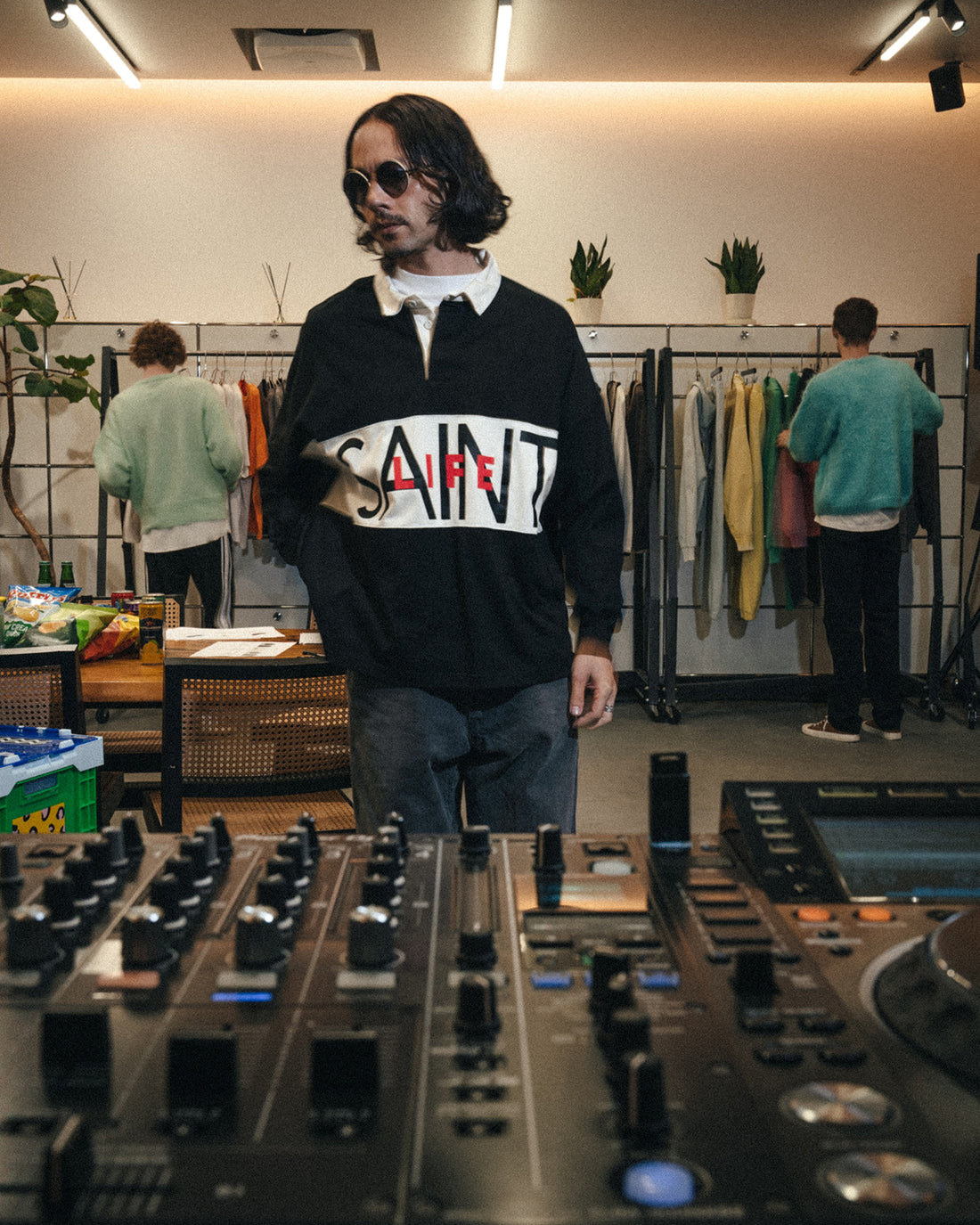 [SAINT Mxxxxxx]LS POLO SHIRT/SAINT LIFE(SM-MK1-0000-023)