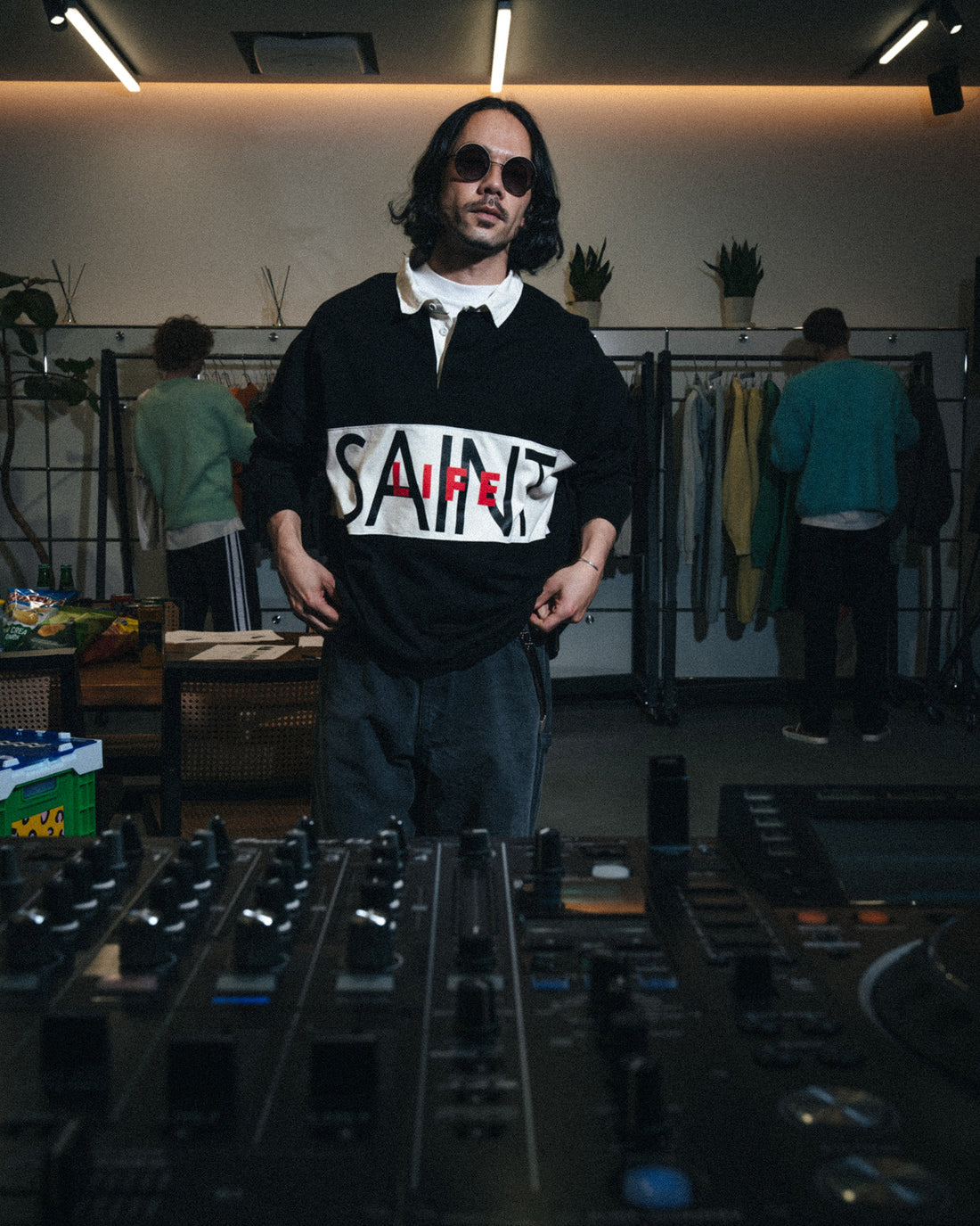 [SAINT Mxxxxxx]LS POLO SHIRT/SAINT LIFE(SM-MK1-0000-023)